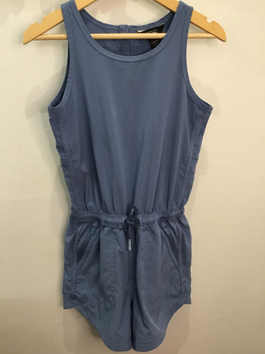 Romper blue shorty activewear Athleta 7y