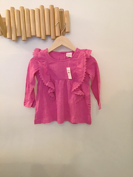 Hannah Andersson pink tunic 3y NEW