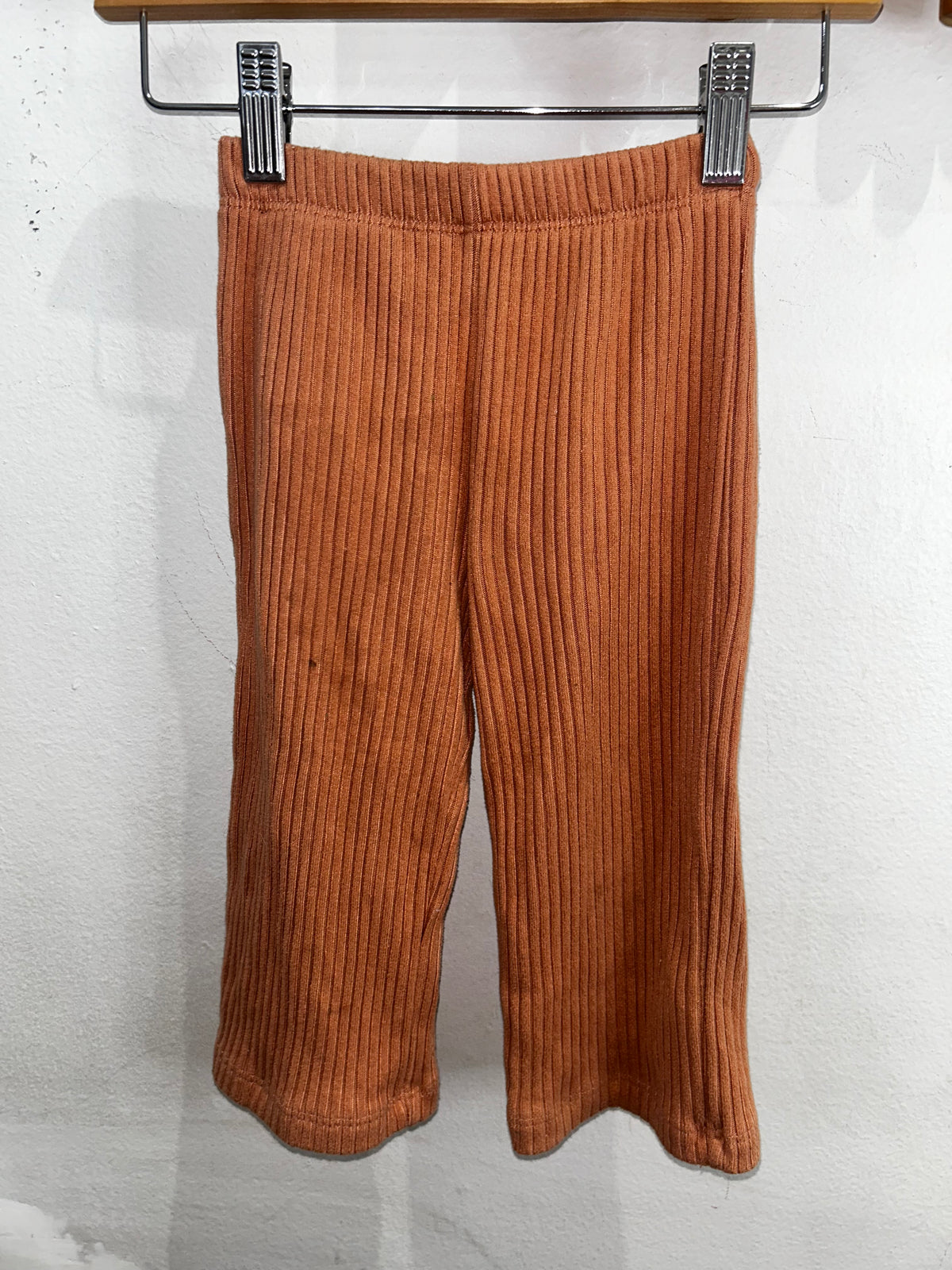 Rust ribbed set 12-18m