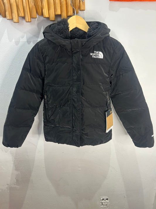 The North Face parka black 6y NEW