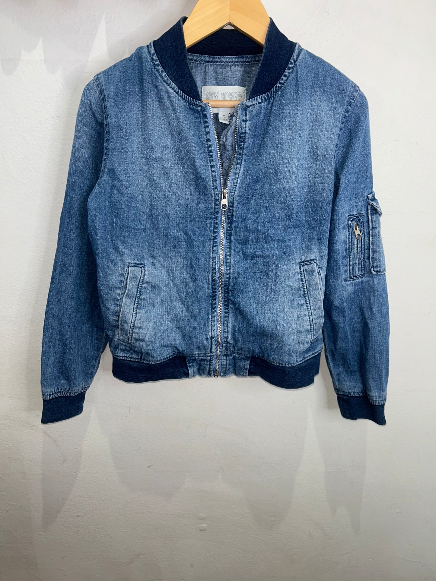 Denim bomber jacket 7-8y