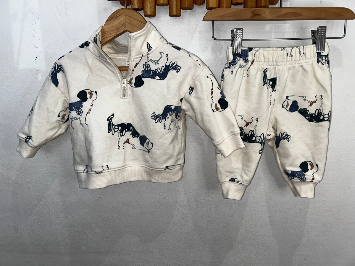 Dog sketches jogger set 6m