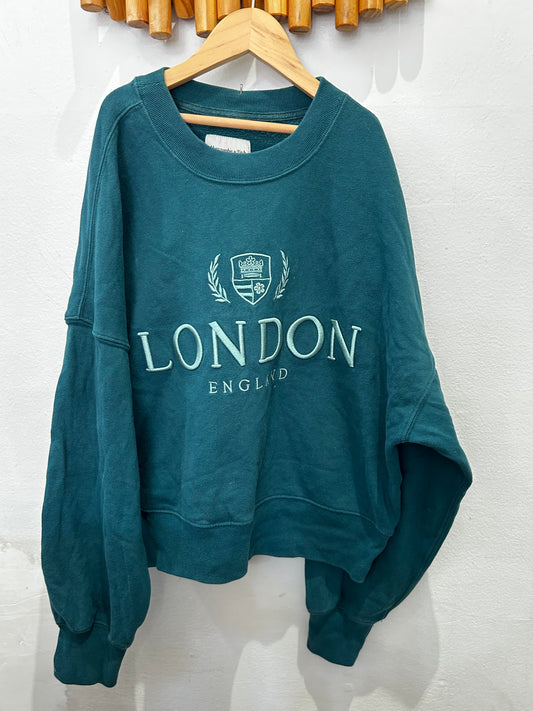 London teal pullover - adult S