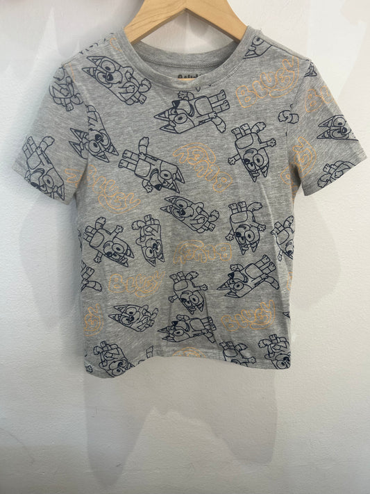 Bluey grey tee 5y