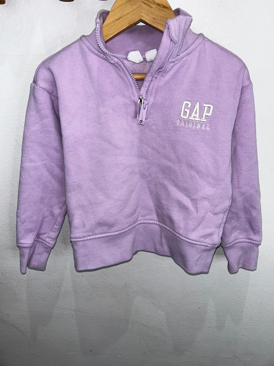 Lavender quarter zip 4-5y