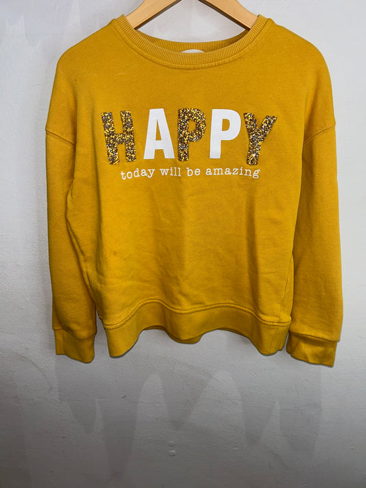 Yellow happy sweater 10y
