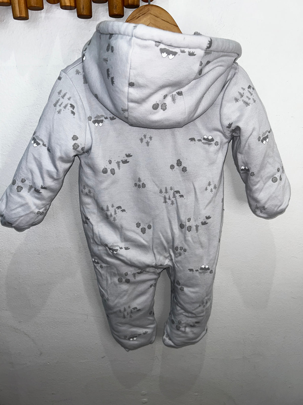 Light blue trees bunting 6-9m