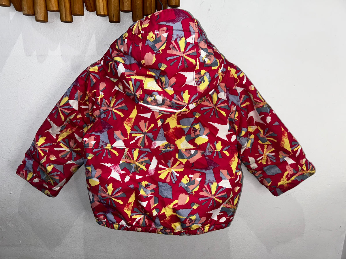 Columbia pink print omni-heart jacket 2y