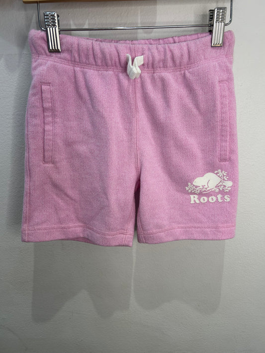 Roots pink bum logo shorts 8y
