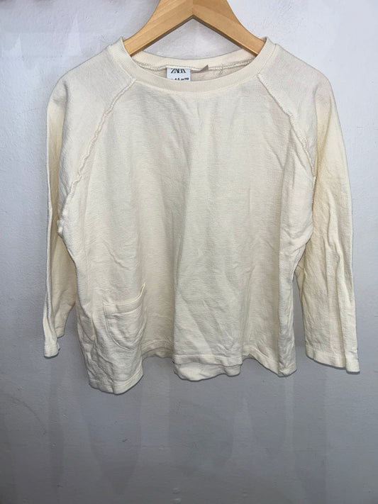 Cream lightweight pullover 4-5y