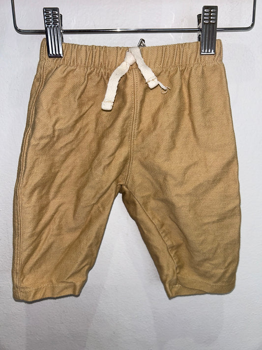 Wide leg beige pants 3-6m
