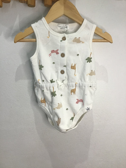 Romper shorty elephants etc 6-9m