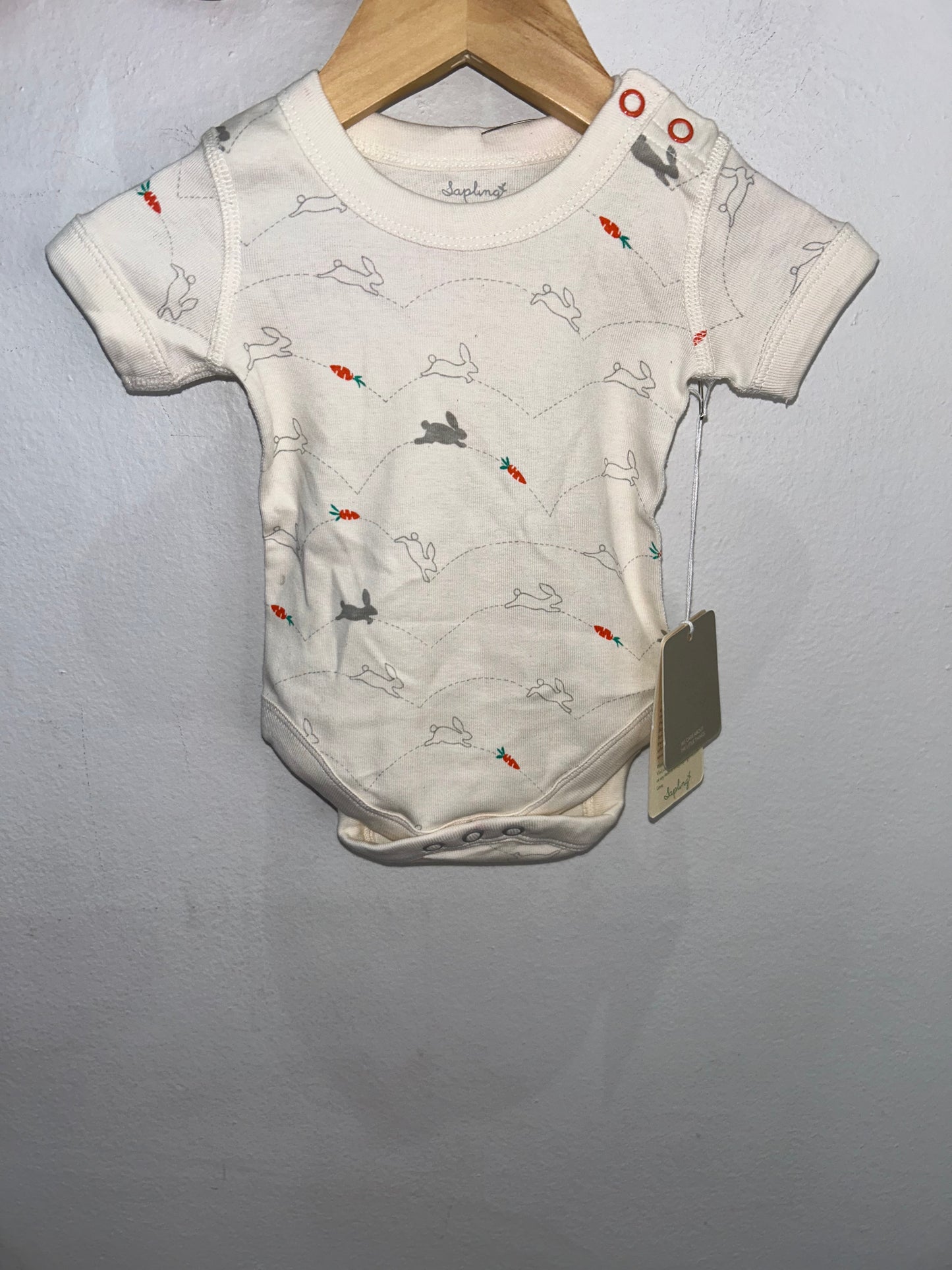 Sapling bunnies onesie 0-3m NEW