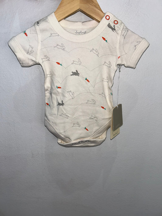 Sapling bunnies onesie 0-3m NEW