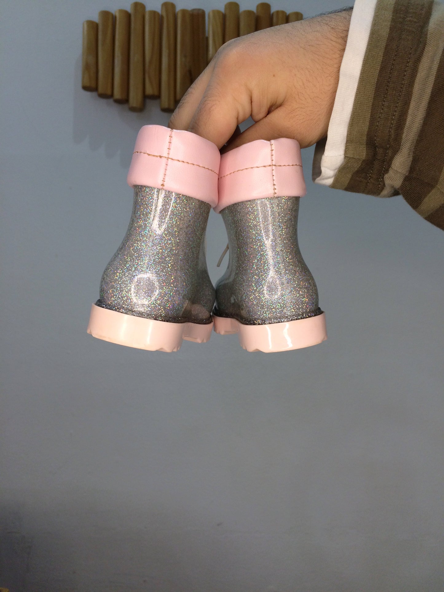 C5 Mini Melissa sparkly rain boots