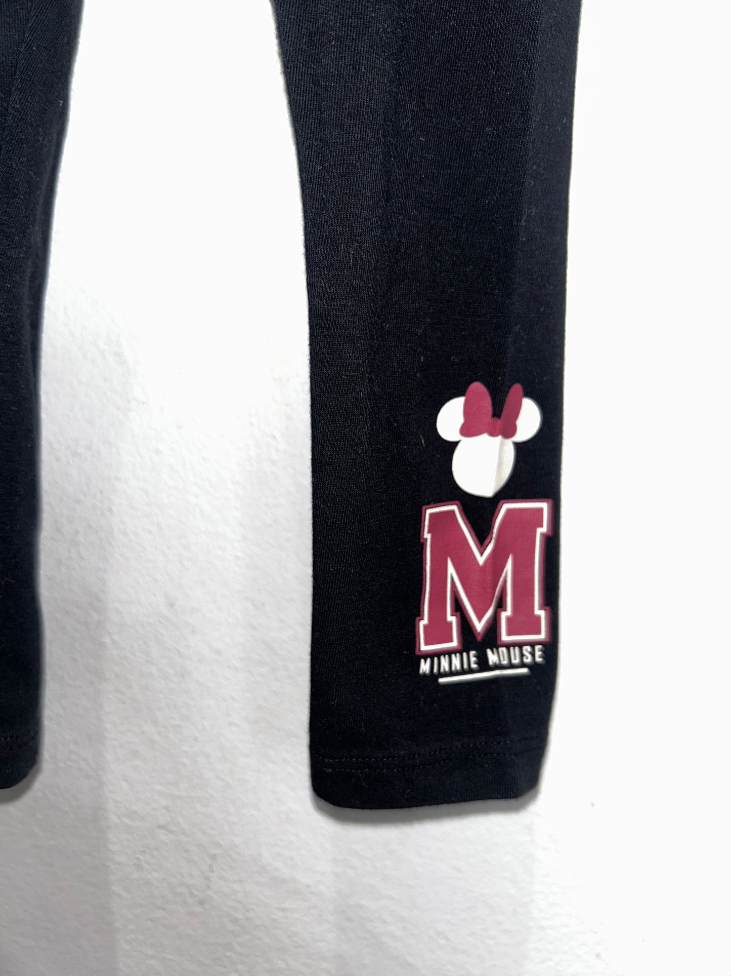 Black Minnie detail leggings 2-3y