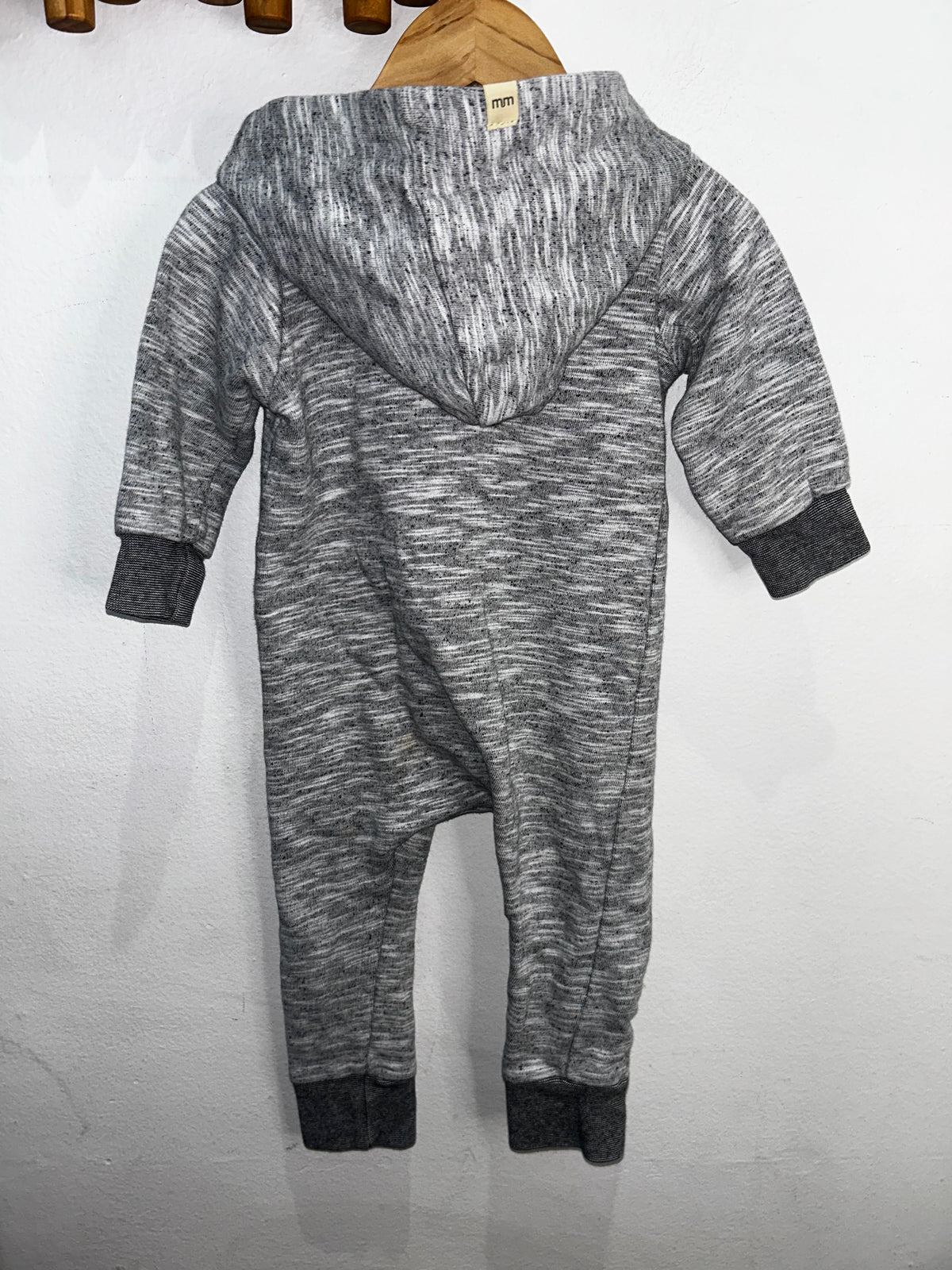 Minimioche grey biker romper 6-12m