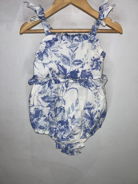 Toile shorty romper 18-24m