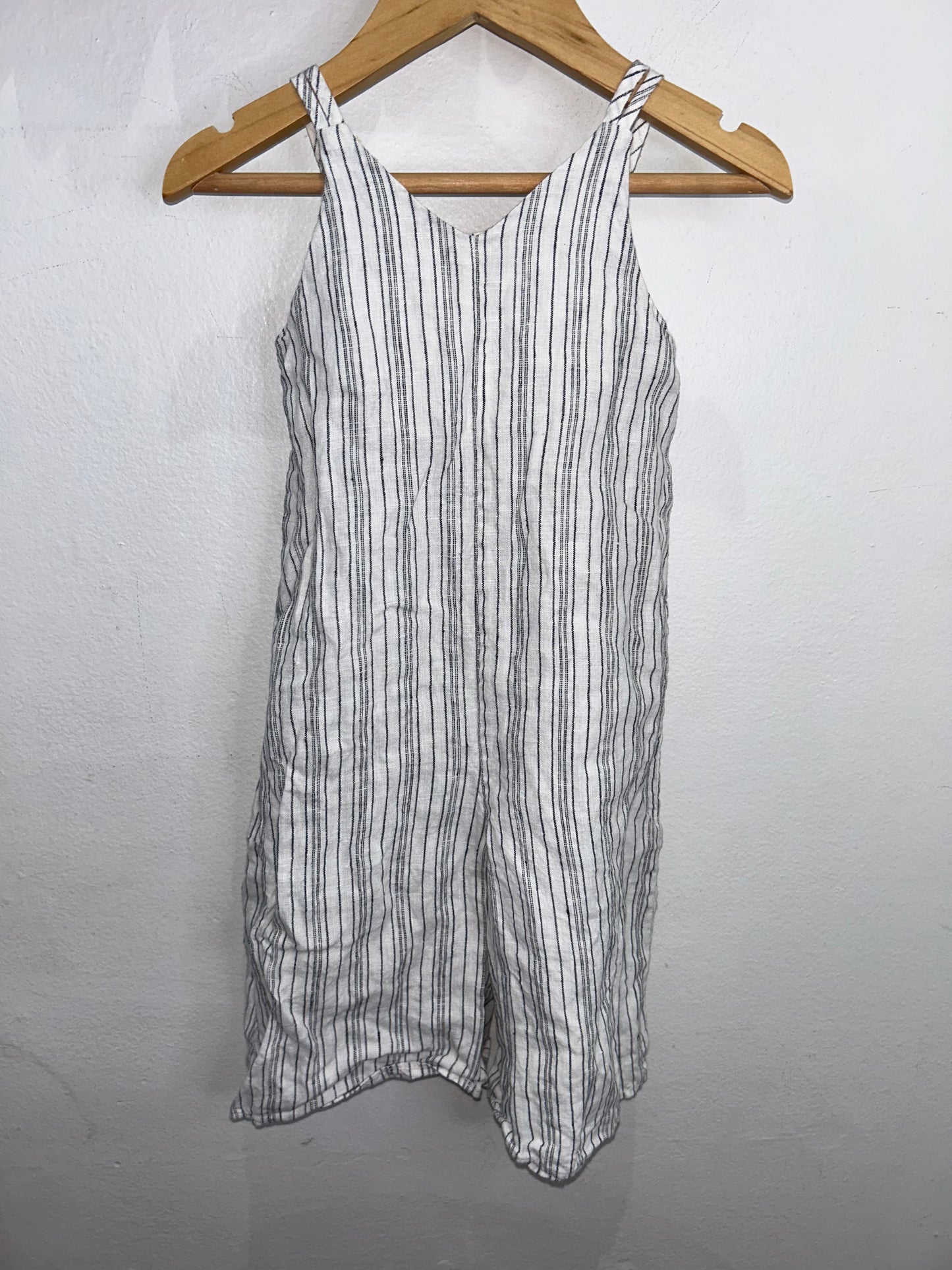 Striped linen romper 12-18m