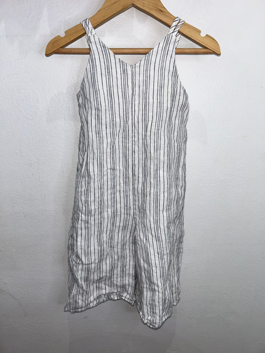 Striped linen romper 12-18m