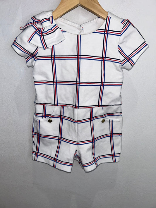 Janie & Jack nautical romper 12-18m