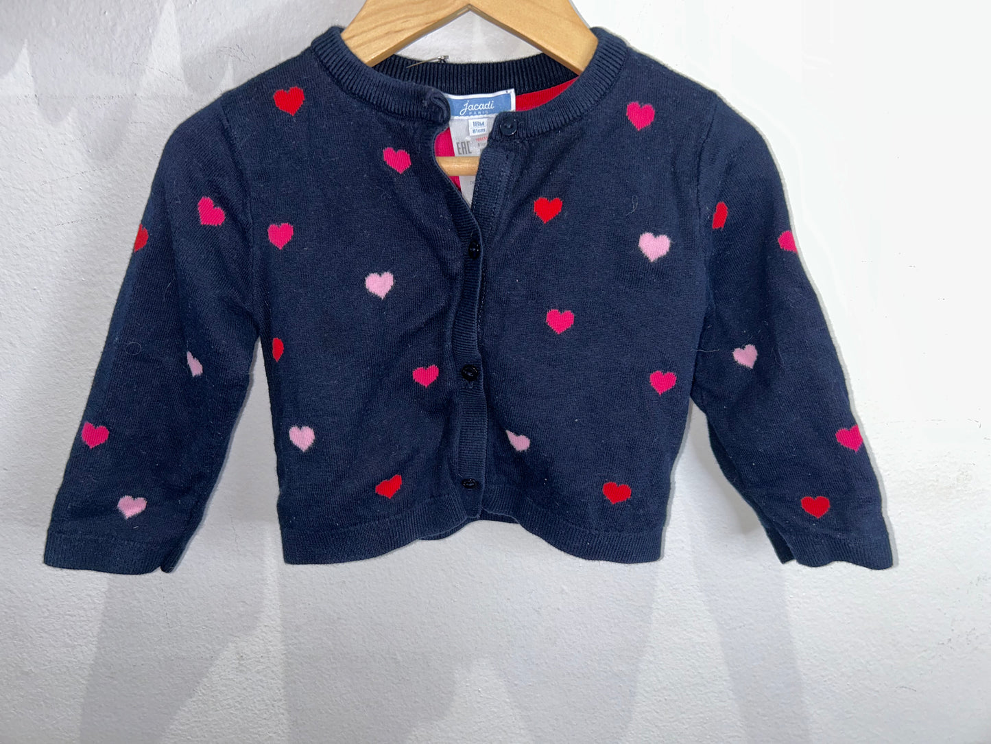 Jacadi hearts sweater set 18m
