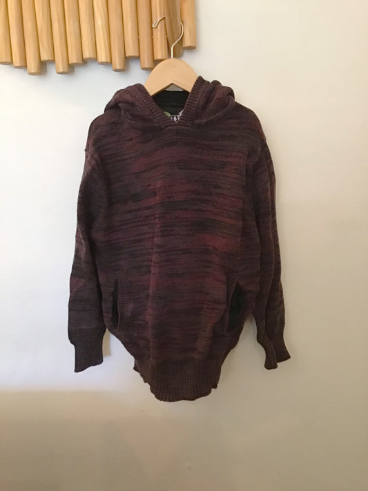 Purple hooded sweater 7-8y