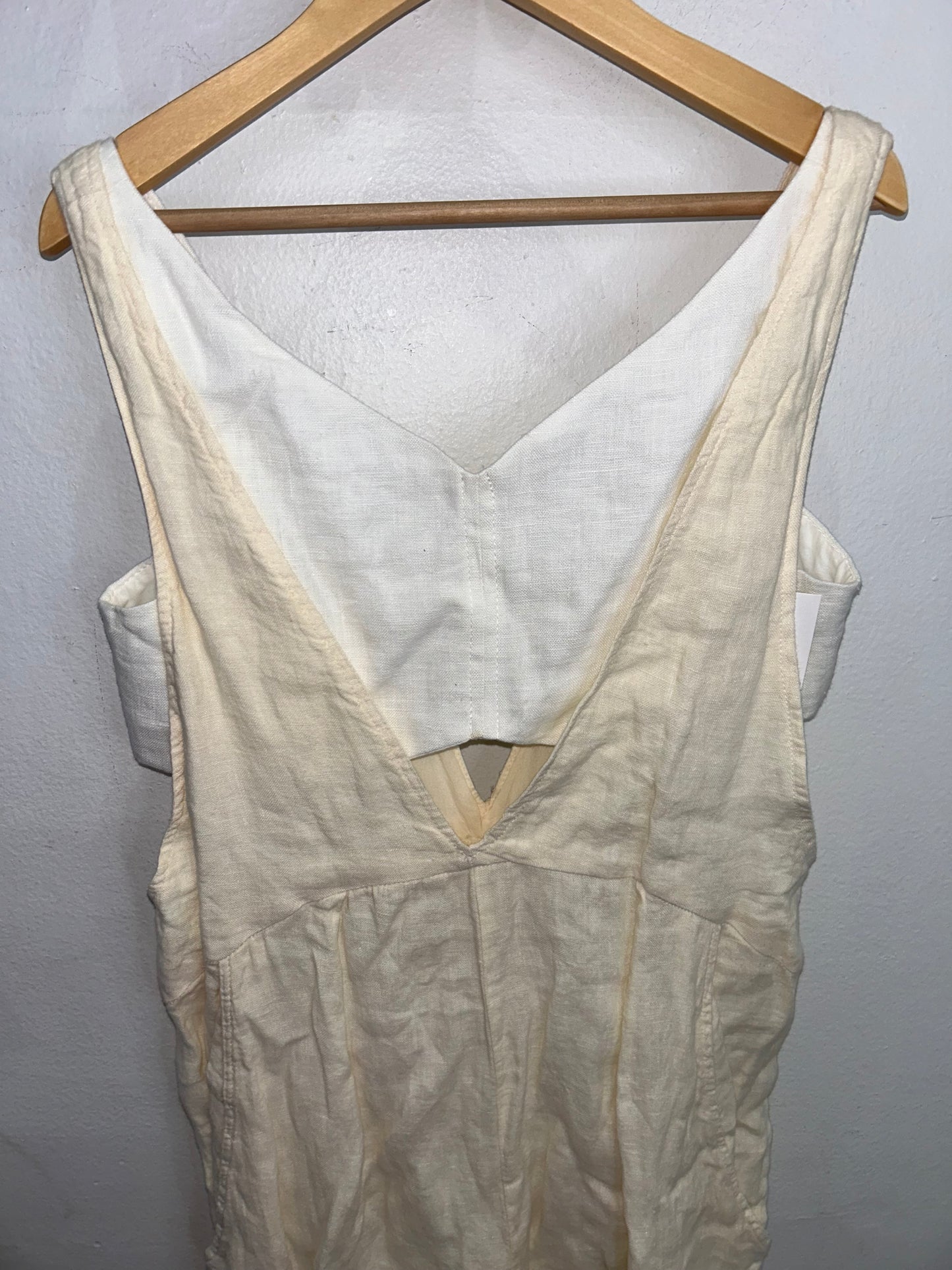 Cream wide leg romper 11-12y NEW