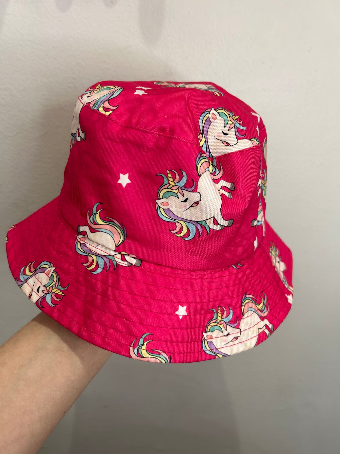 Unicorn sunhat pink 2-5y