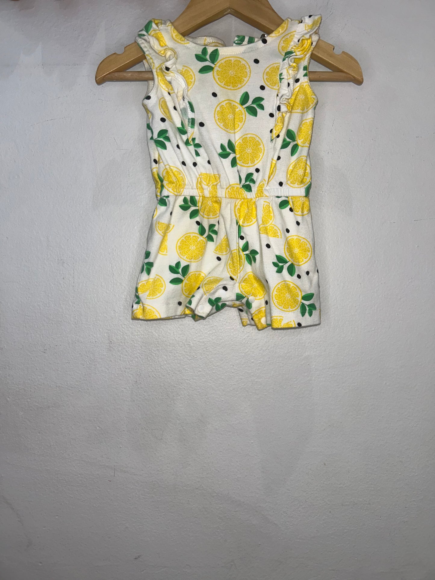 Lemon Slices Romper- 3m