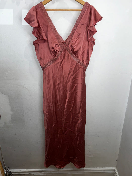 Rose silk and lace dress Adult-M