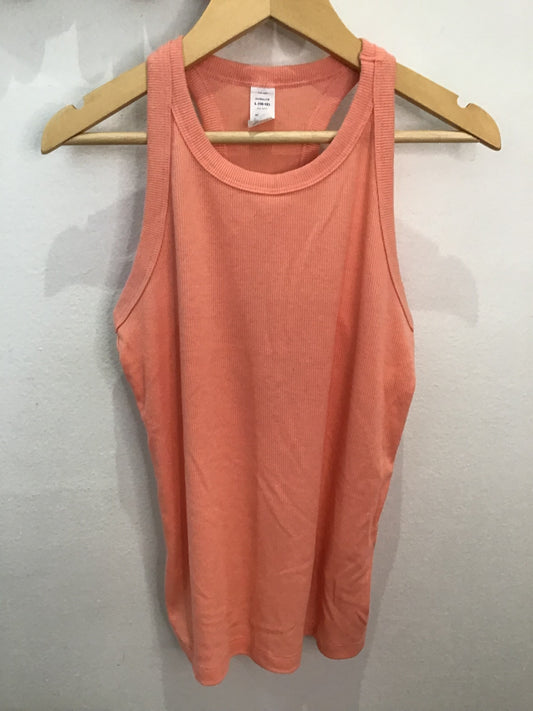 Tanktop ultralite peach ribbed 10-12y