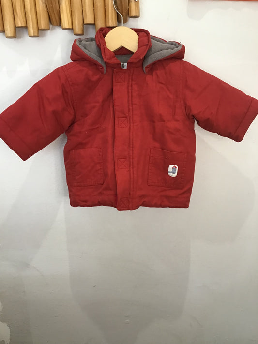 Jacadi red midweight jacket 6m
