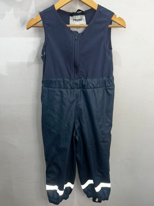 Reim navy bib rain pants 92cm (2y)