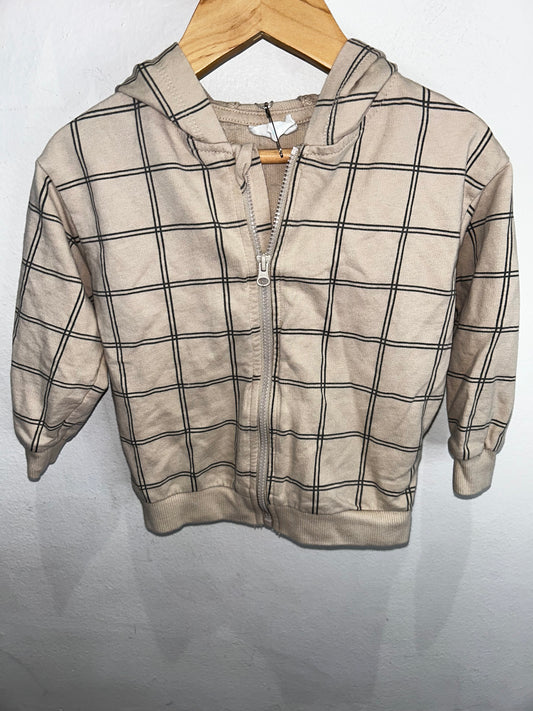 Cotton checkered sweatshirt 18-24m