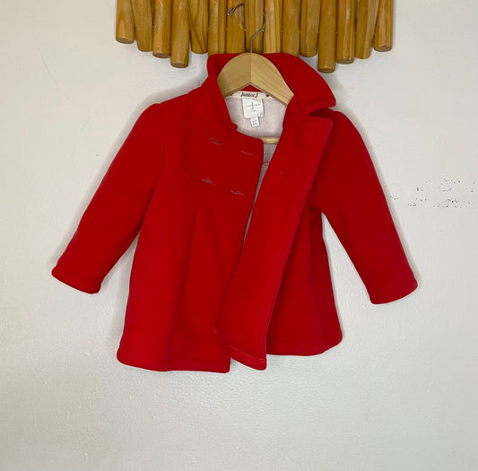 Fancy red coat 9-12m