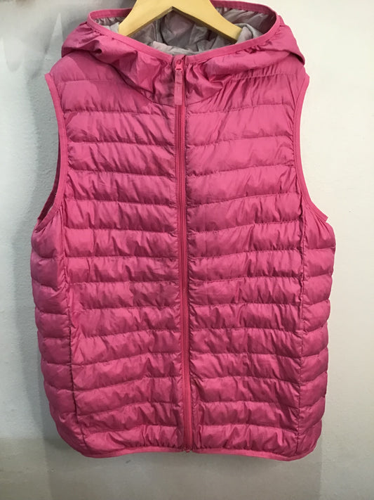 Packable puffer vest pink 11y