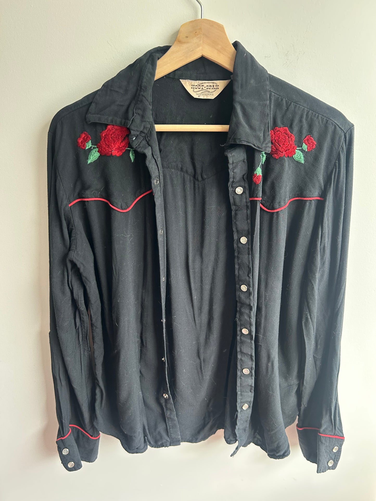 Black western shirt S