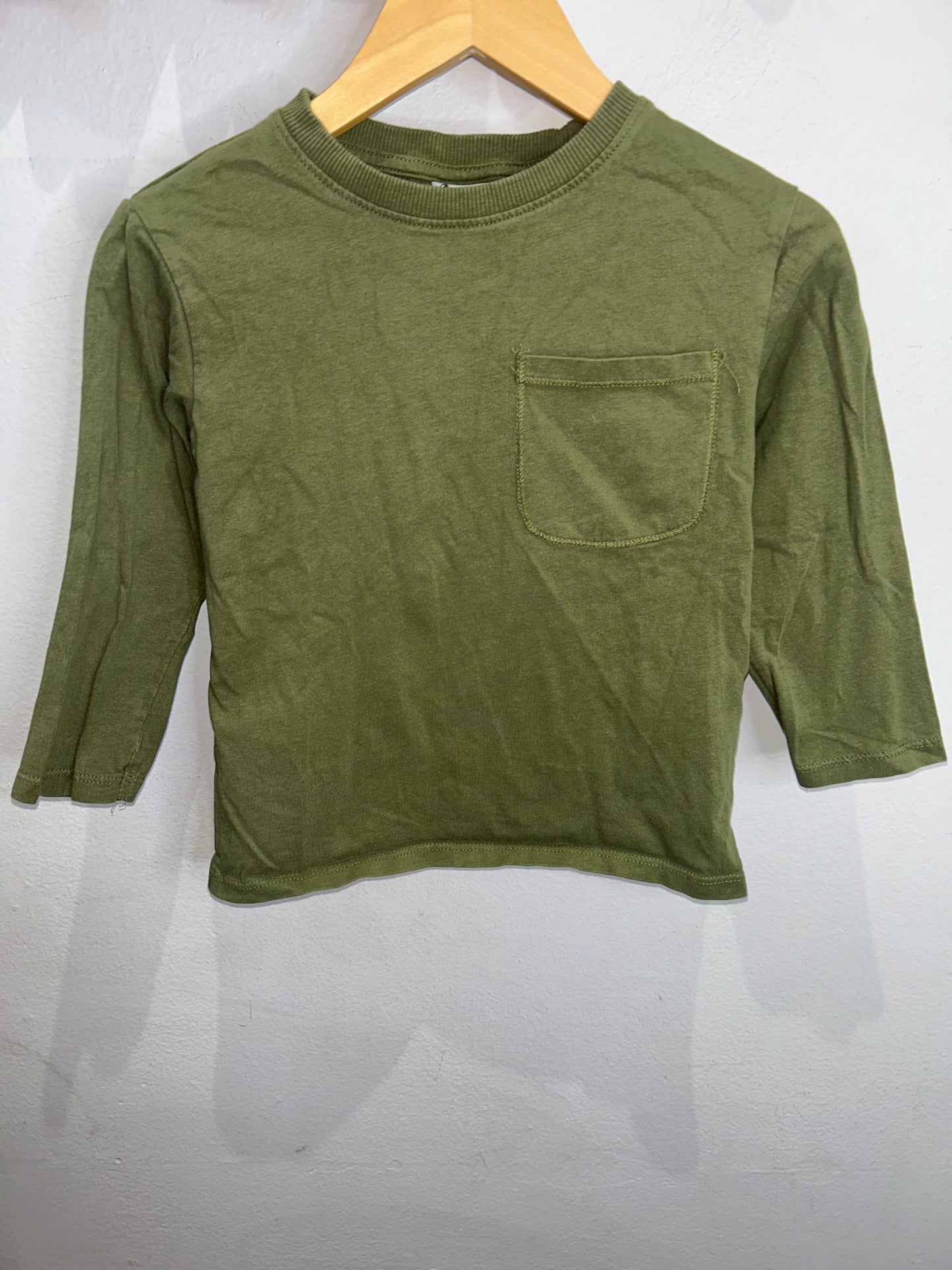 Olive longsleeve 3-4y