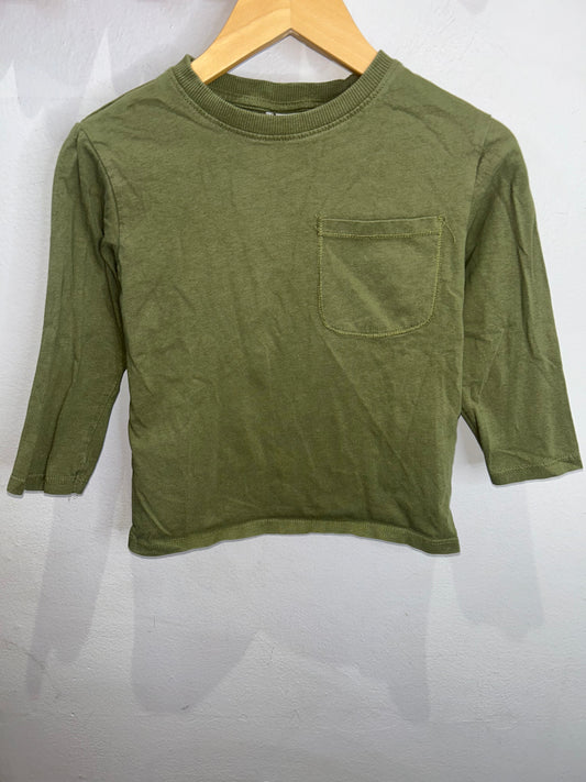 Olive longsleeve 3-4y