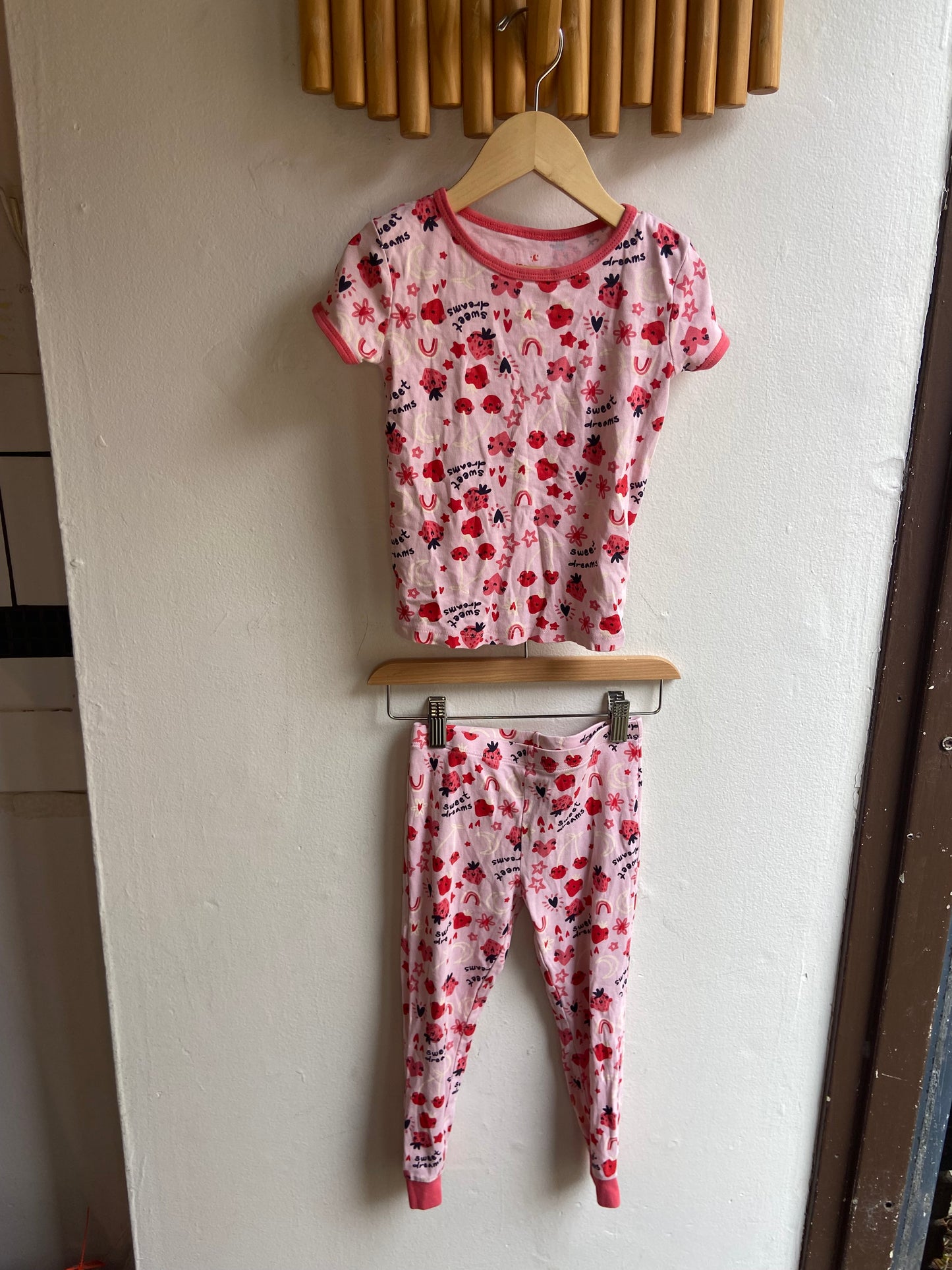 Sweet strawberry pyjamas 2y