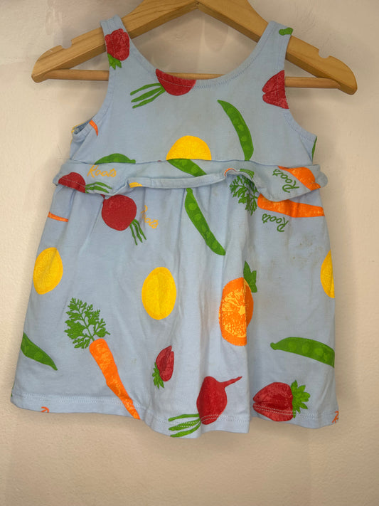 Roots fruits dress 6-12m