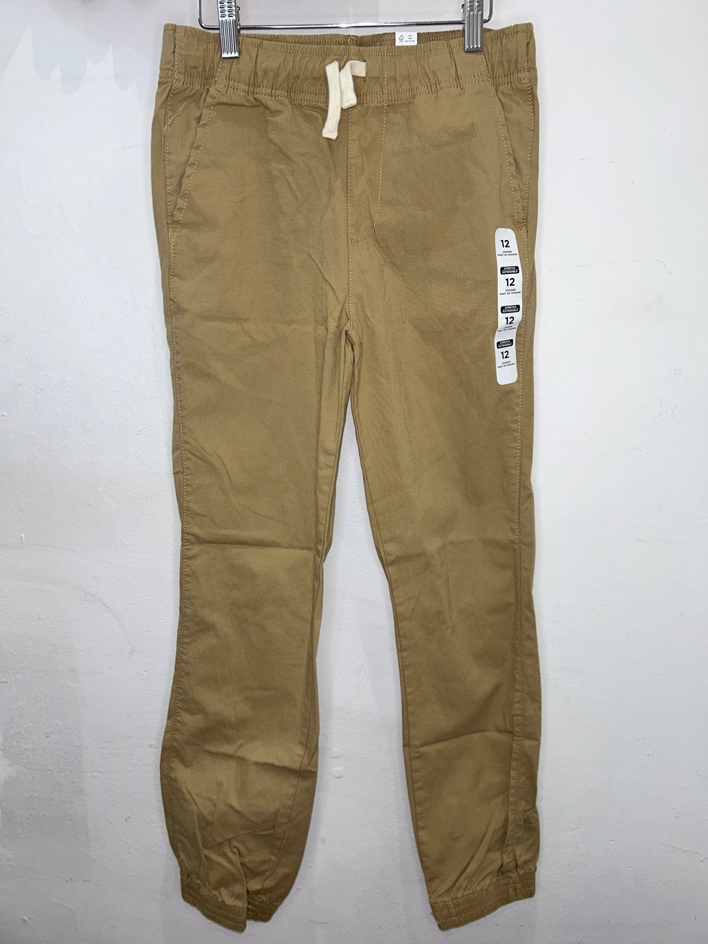 Khaki jogger NEW 12y