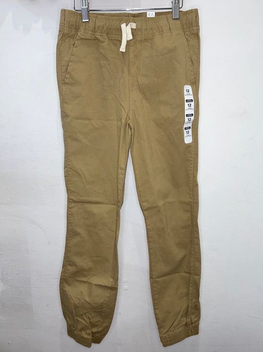 Khaki jogger NEW 12y