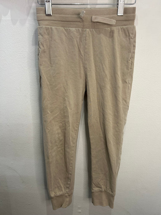 Beige cotton joggers 7-8y