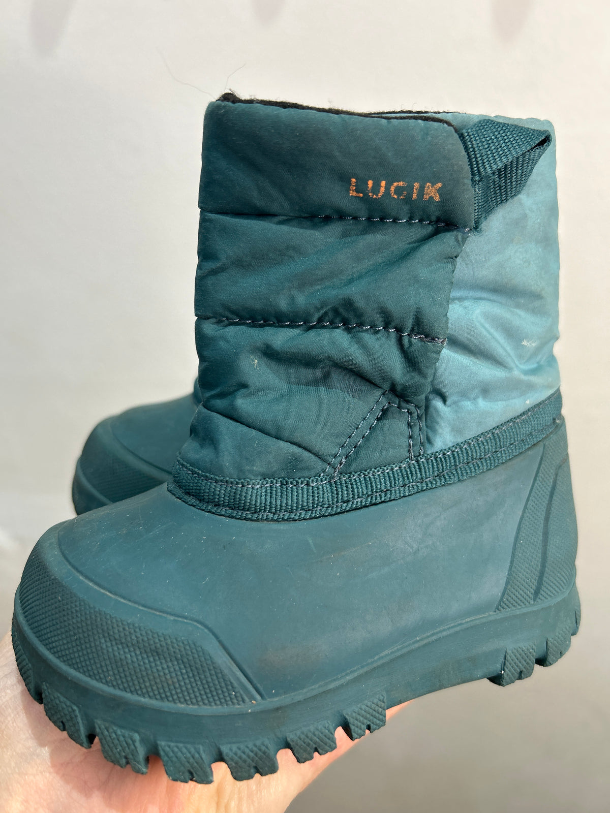 C4.5-5 teal snow boots