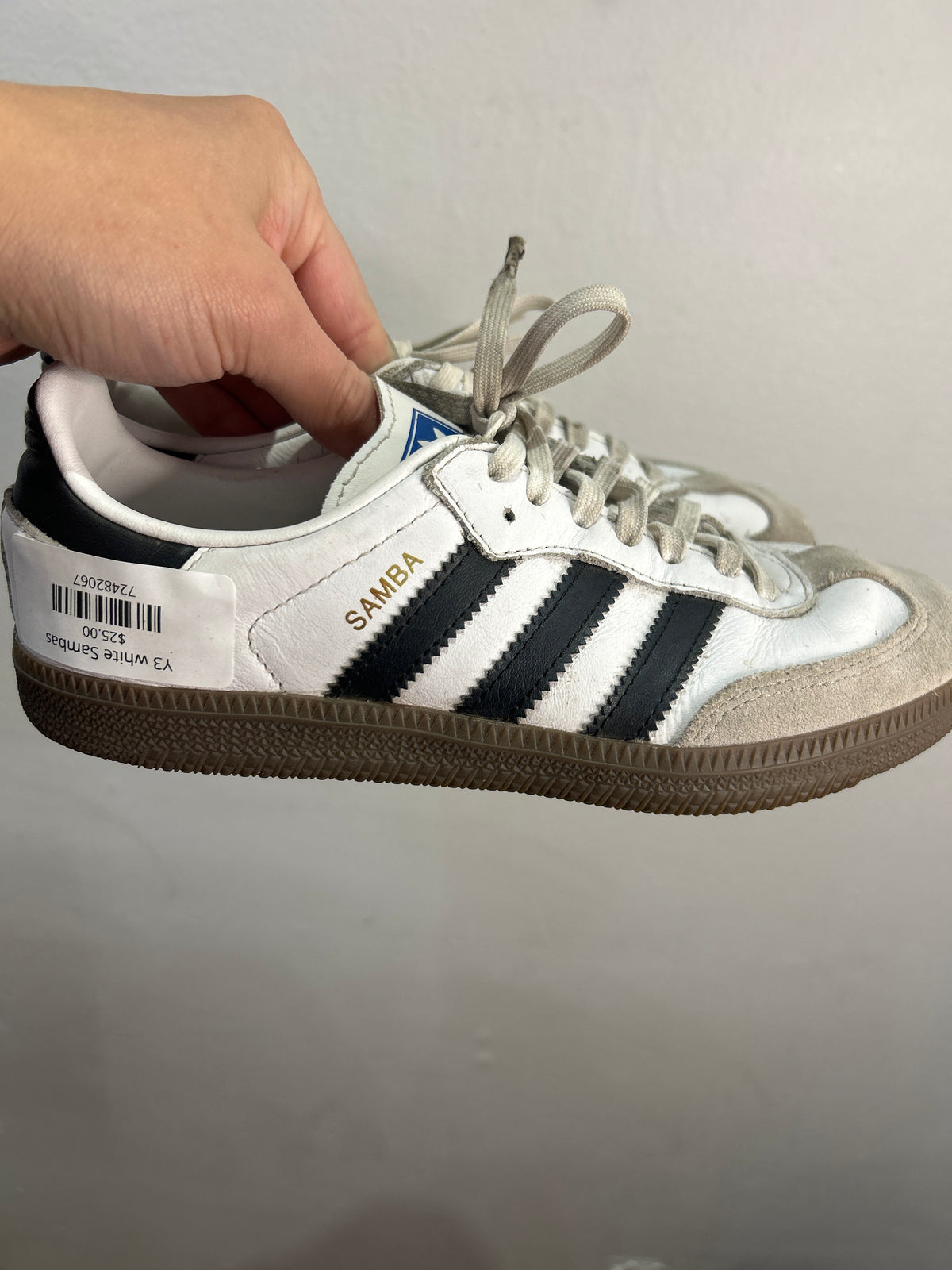 Y3 white Sambas