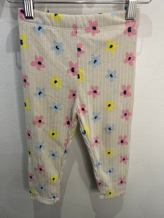 Flowers ribbed pants 18-24m
