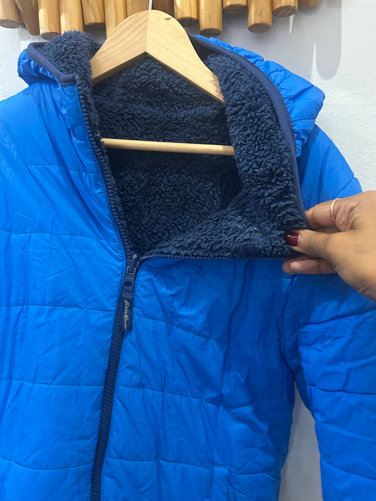 Eddie Bauer blue puffer 12y