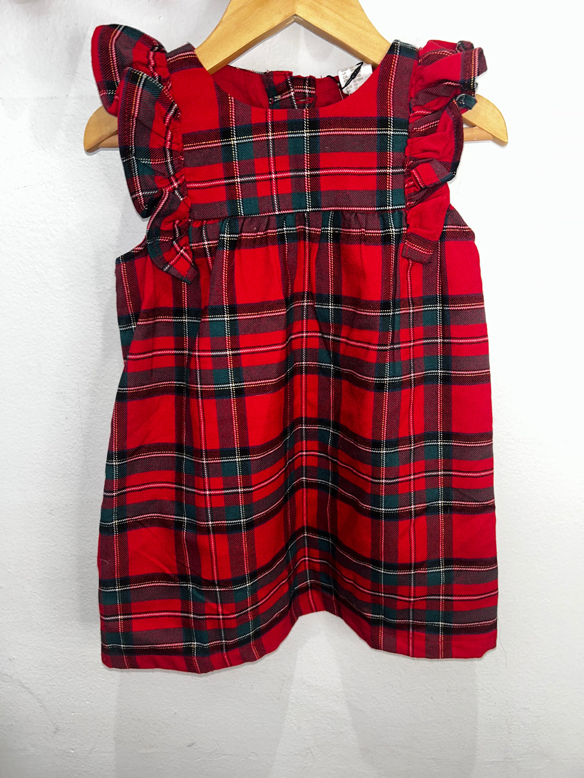 Christmas tartan dress 12-18m